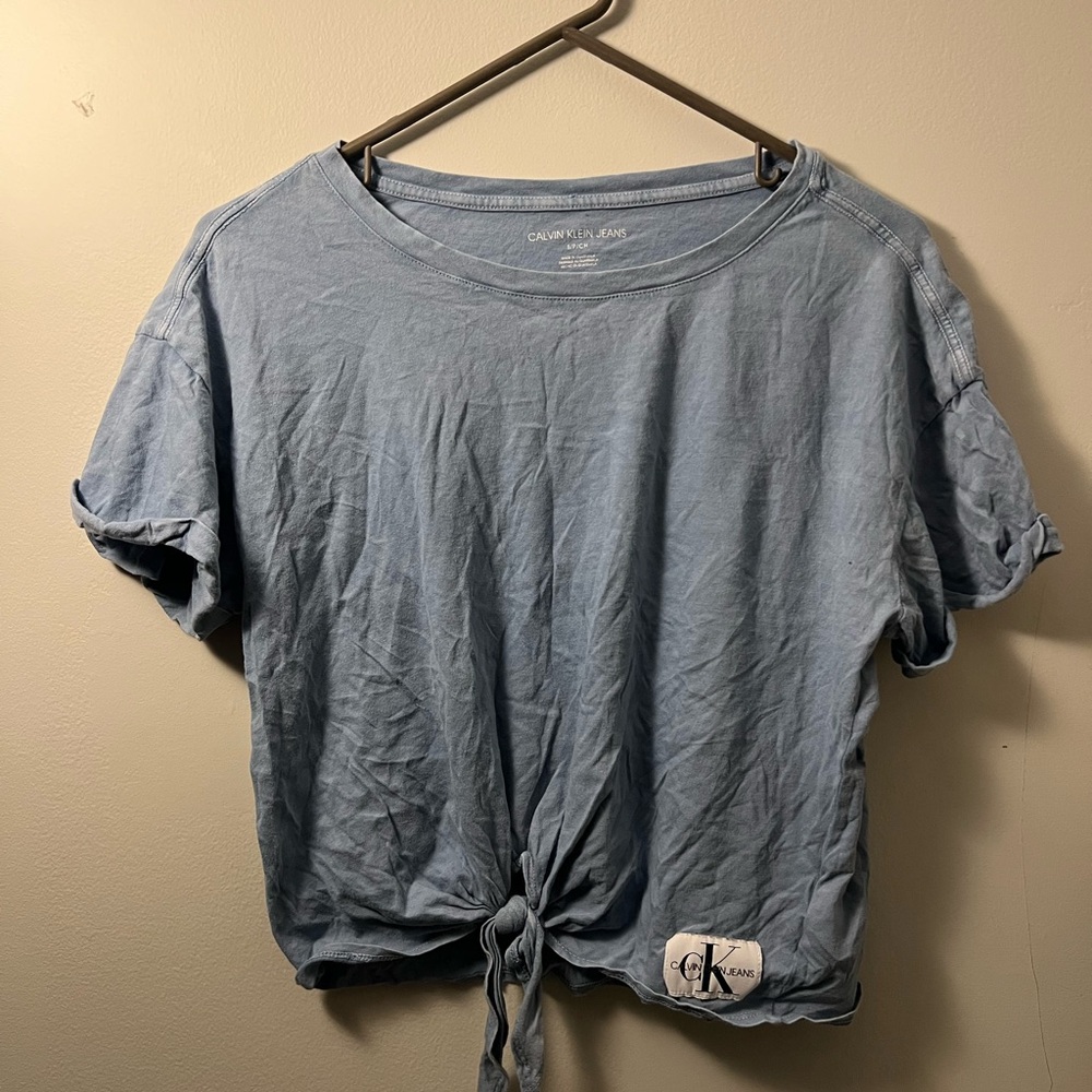 Calvin Klein Light Blue Short Sleeve Tee
